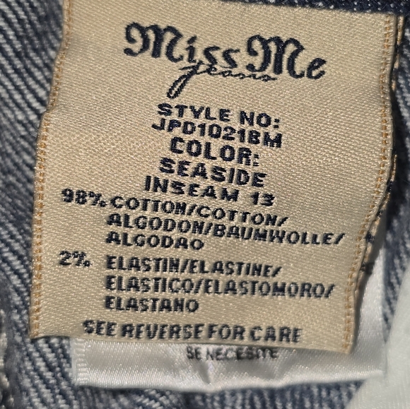 Miss Me Bermuda Denim Shorts Women's Size 29 - Picture 10 of 11